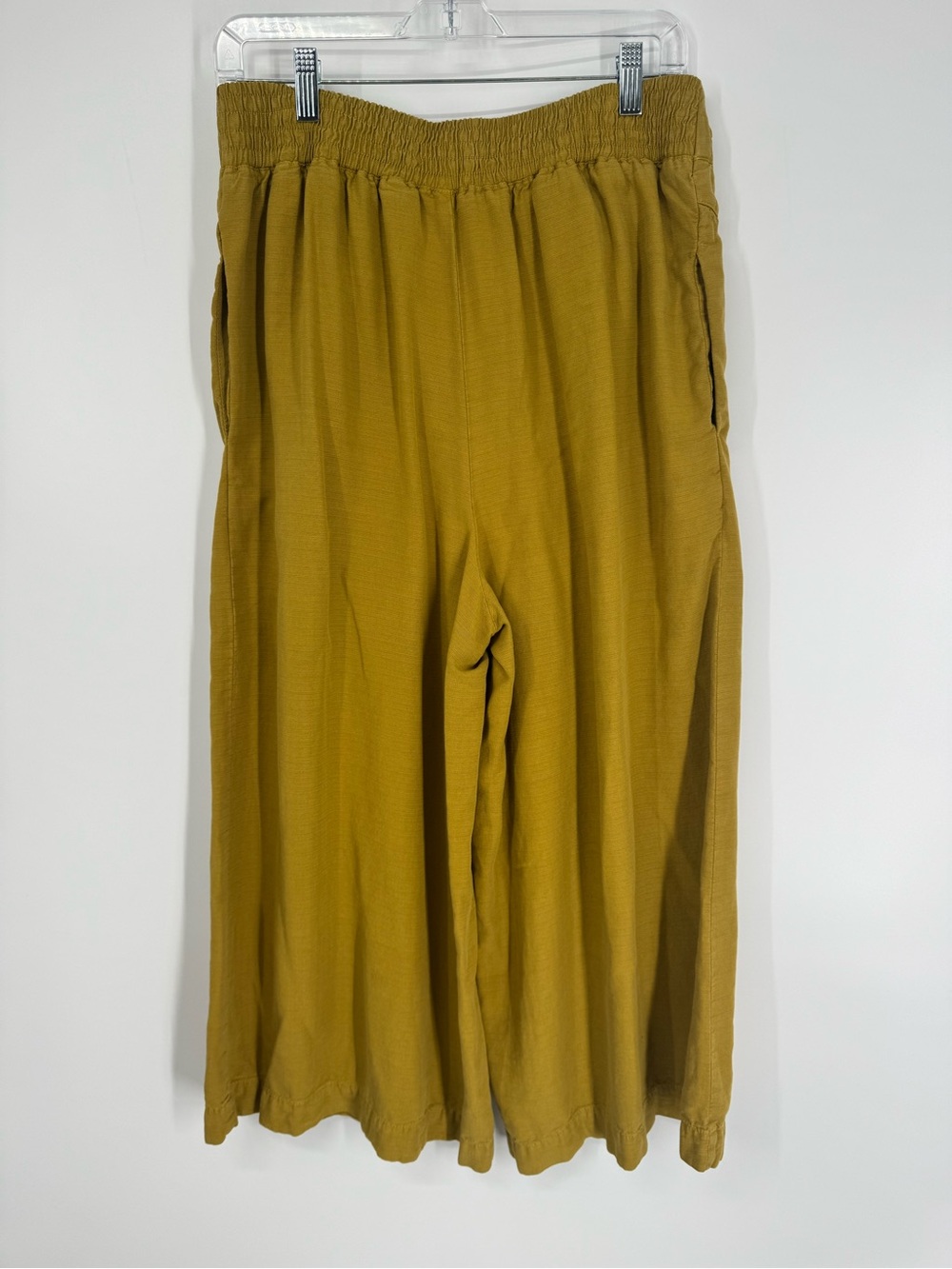 Anthropologie High-Waist Button-Fly Wide Leg Culotte Pants Size M - Picture 8 of 14